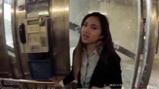 BITCHES ABROAD - Squirting Chinese 19 yo tourist May Thai gets banged pov