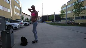 Sexy Trans in Public Morning