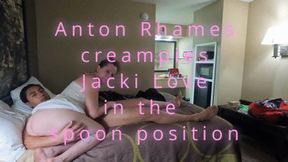 Anton Rhames spoons and creampies Jacki Love (1080p)