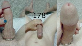 Heteroflexible K solo V178: thin slim fit muscular vascular hung older metal cock ring POV masturbation