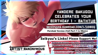 PART 1 (My Hero Academia) Daddy Bakugou's HOT BIRTHDAY FUCK - Bathtub