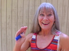 Chubby Mature Shows Off And masturbating