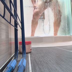 Shower pov close-up view