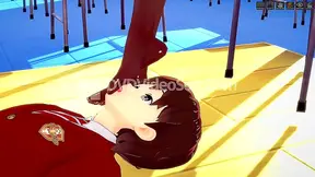 Submissive Student Worships His Teachers Feet in Steamy Hentai Encounter