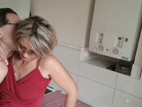 100% amateur milf 47 year old spreads her legs for her steps