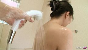 Asian Mature GILF with big saggy Tits seduce to old young Fuck by Boy at Full Uncensored JAV Porn