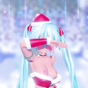 Santa Miku - White Snow Princess (3D HENTAI)