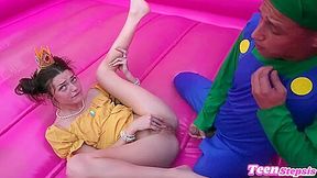 Aka Princess Daisy In Her Bouncy Castle Indonesian