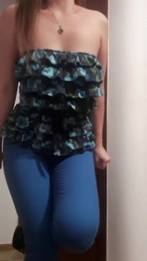 Wetting my jeans at closed restroom