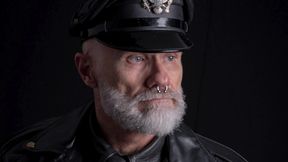 Leather Stepdad Lighting a Big Ring