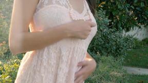 Madi Meadows Squeezes Her Nipples Hard as She Finger Bangs Her Pussy