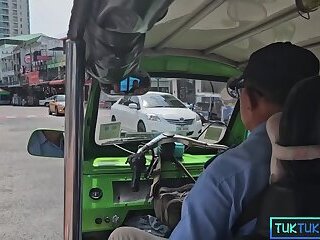 Sexy Thai MILF amateur virgin anal fucking by a white tourist