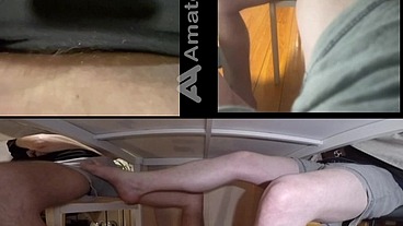 A Truth or Dare Game between Friends Turns Into Mutual Footjobs Until Cumming