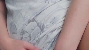 Showing Off My Swollen Pussy Under My Nighty