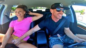 Emma Hix's cheat road head with Johnny Sins