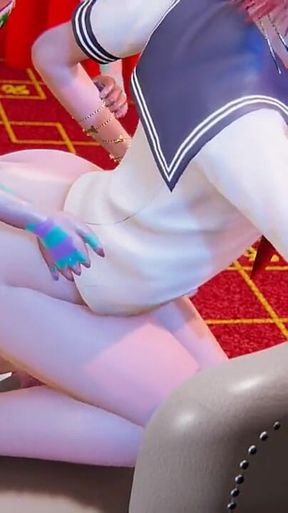 Yaoi - Two femboys fucking in his Stepdad couch.mp4