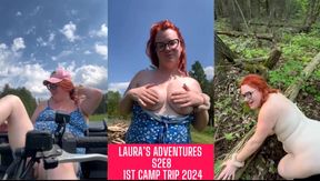 Vlog by BBW Milf Laura Leslie BTS First Camping Trip 2024