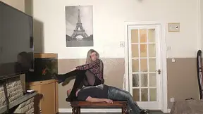 Table Sitting Trample Girl