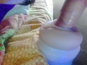 shemale fuck Fleshlight pussy slow motion