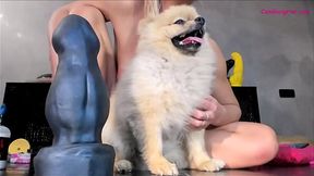 Sexy Blonde doing Squats with Monster ButtPlug in her asshole *** Live on CamGangster.com