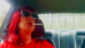 YOUR 65 YR OLD TG GILF LOVES TO TURN YOU ON WITH HER VS120 CAR SMOKING