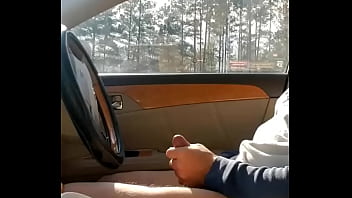 Wildjay quickly cums in the car at an XXX Theater Parking lot