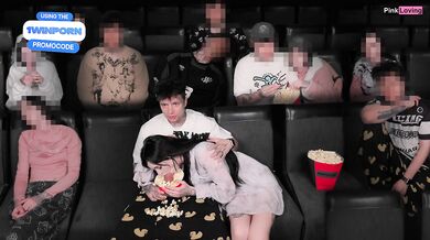 Surprised a girlfriend right in the movie theater - pinkloving