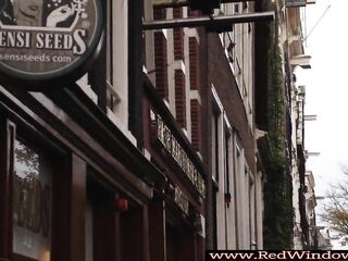 Golden-Haired amsterdam prostitute drilled by tourist