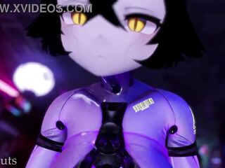 VIPSluts - Sneaky Shemale hentai Robot Dominates Cute Manga Sweetheart