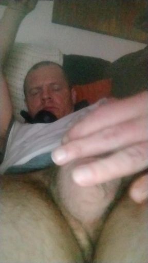 Loads of Pre Cum Half Errect