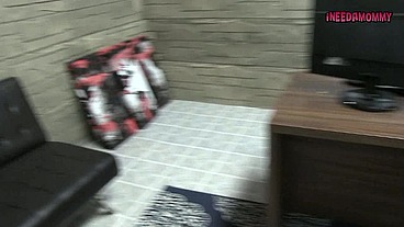 sexy MILF assistant discovers your diapers and changes you!