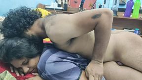 Desi Malayali Couple Hot Ass Kiss Romance in Nighty