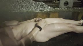 At a Construction Site in the Rain