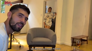 I fuck with my husband's best friend in our kitchen