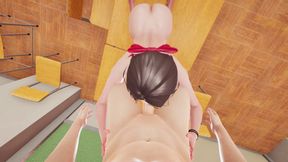 Hot Tani Mikako College Girl in Rule34 Animation - Enjoy Frenulum Licking Fetish in Close Up, Deepthroat Mouth Fuck