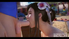 Tifa Beach Creampie