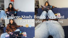 College Study Buddy Accident: Fart Roleplay and Teasing
