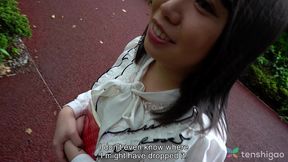 chubby japanese amateur teen get a huge creampie in her asian pussy