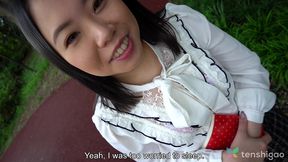 chubby japanese amateur teen get a huge creampie in her asian pussy