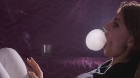 LOVE - SMOKING AND CHEWING GUM WHILE WATCHING TV