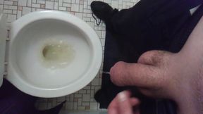 Taking a Pee While Partly Shaved