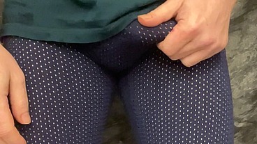 Late night truth or dare - horny, semi-hard, but desperate to piss and kept my pants on - piss desperation challenge
