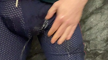 Late night truth or dare - horny, semi-hard, but desperate to piss though I had to keep my pants on