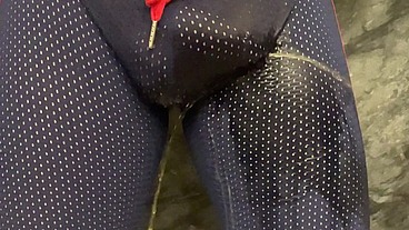 Late night truth or dare - horny, semi-hard, but desperate to piss and kept my pants on - piss desperation challenge