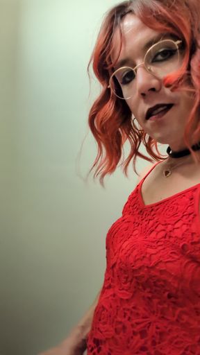 Sissy Andrea jerking off
