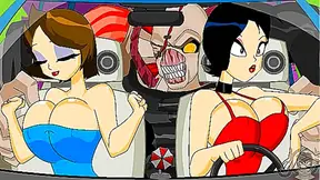 Bouncy Tits Bounce Wild in Resident Evil Anime Flash Hentai Adventure