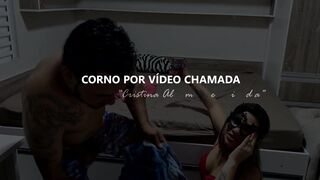 Cristina Almeida fucking without condom, and the cuckold watches by