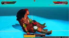 Vittoria Battles Aine in Seductive Nude Clash – Hot 3D Fighters Face Off