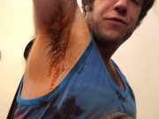 Guy Makes Homo  Lick Hot Sauce Covered Armpits JOI