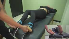 Insanely ticklish Laura is pushed to her limits (multicamera Body-Feet)